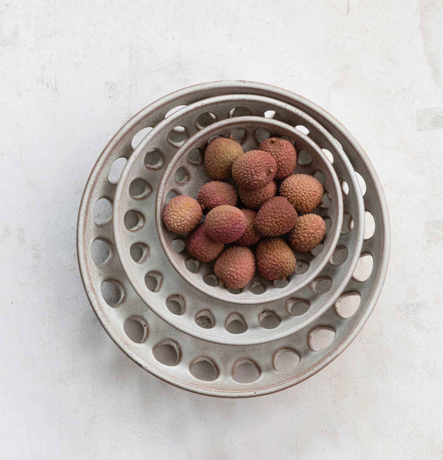 Stoneware Basket Bowl