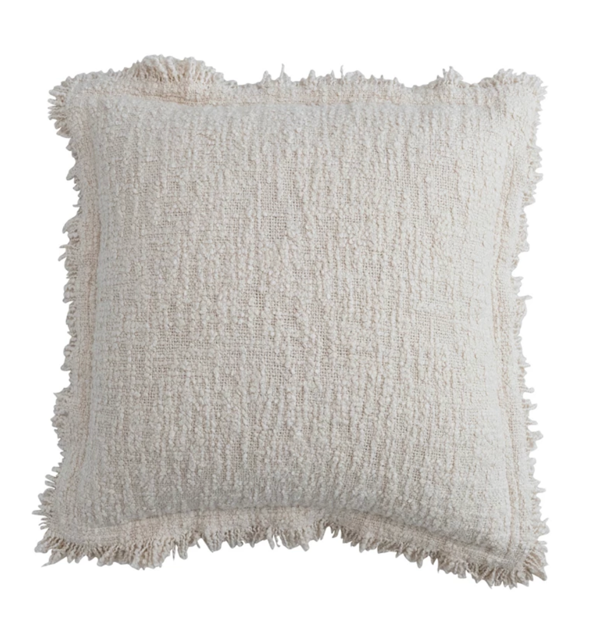 Woven Cotton Boucle Pillow