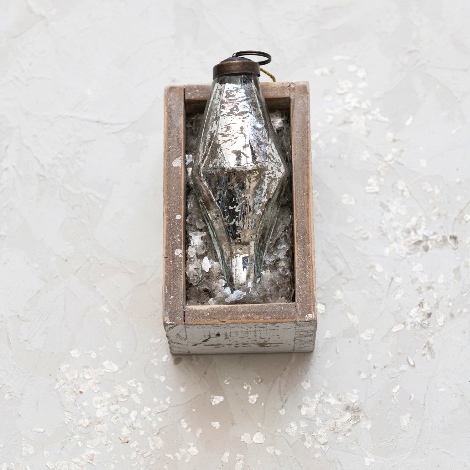 Silver Mercury Glass Ornament