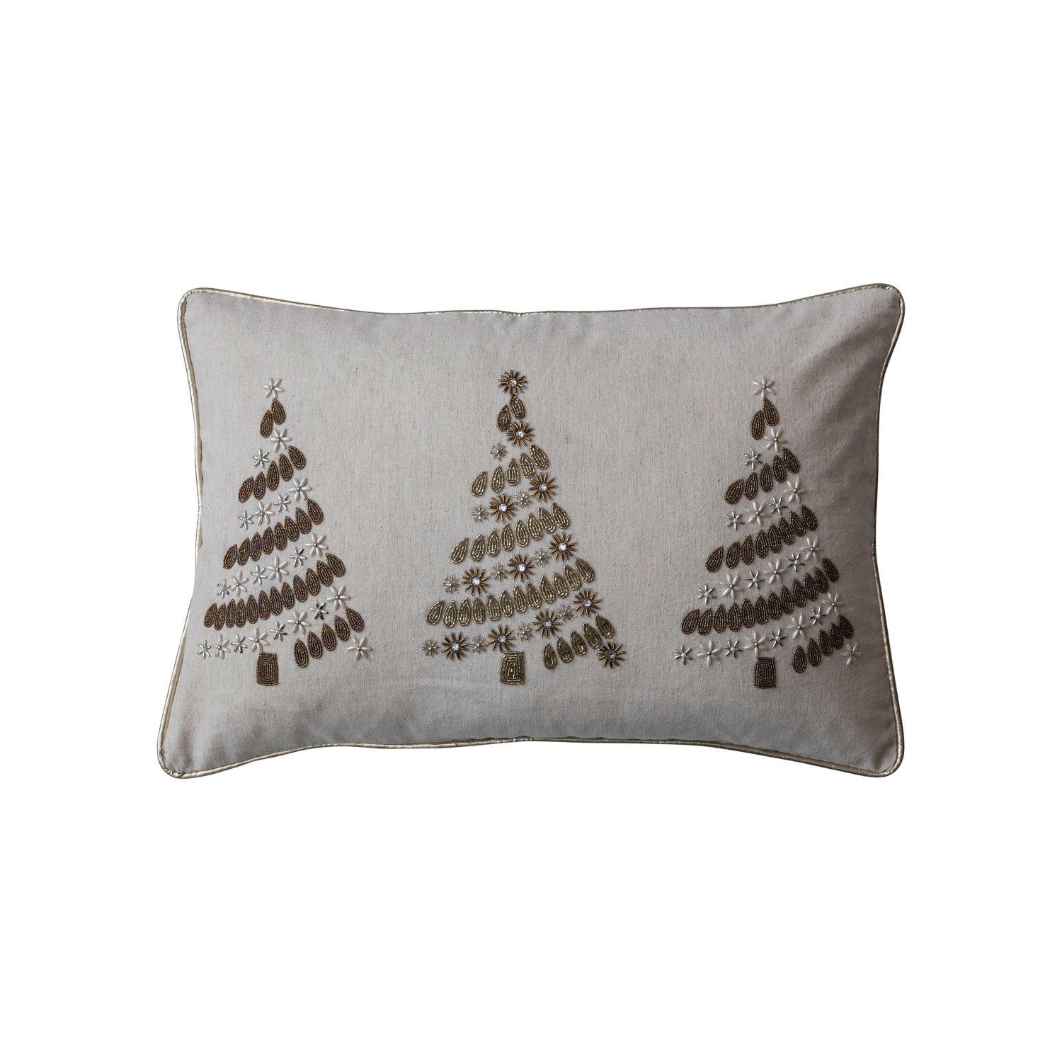 Beaded Tree Lumbar Pillow