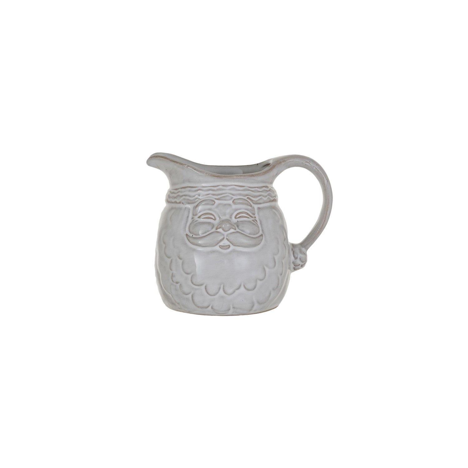 Santa Shaped Stoneware Creamer