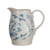 Blue Holiday Stoneware Pitcher